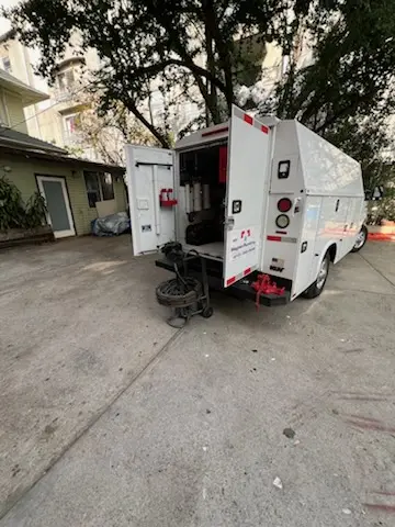 Magnet Plumbing service vehicle on-site for Grease Trap Cleaning in Towering Heights
