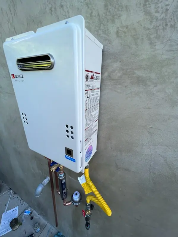 Tankless water heater installation for Towering Heights homes